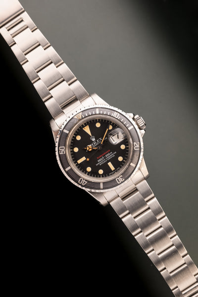 1972 Rolex 1680 Mark VI Red Submariner Ghost Insert