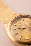 1960 Rolex 1806 Gold Day-Date - Brick Moire Finish
