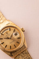 1960 Rolex 1806 Gold Day-Date - Brick Moire Finish