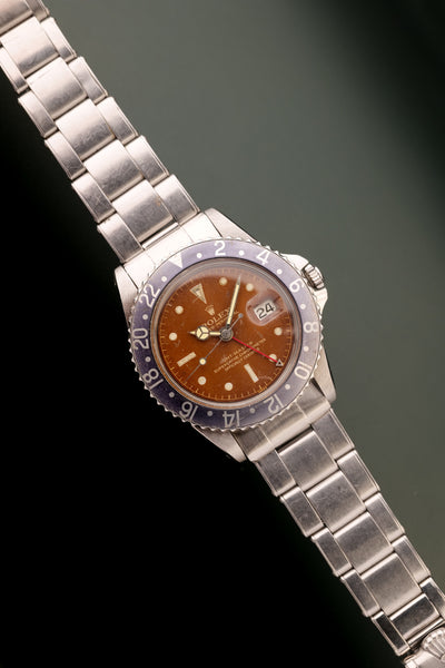 1962 Rolex Tropical-Gilt-Chapter-ring 1675 GMT