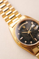 1978 Rolex 18038 Yellow Gold Diamond Stingray Dial Day-Date