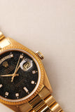 1978 Rolex 18038 Yellow Gold Diamond Stingray Dial Day-Date