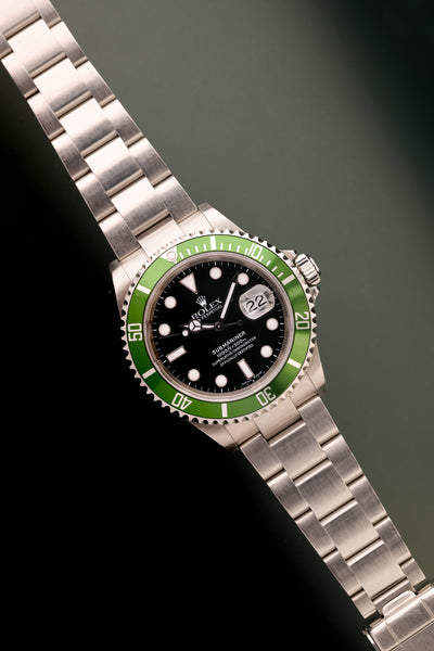 2005 Rolex 16610 T Kermit Submariner