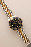 1984 Rolex 16753 Two-Tone Black Nipple Dial GMT