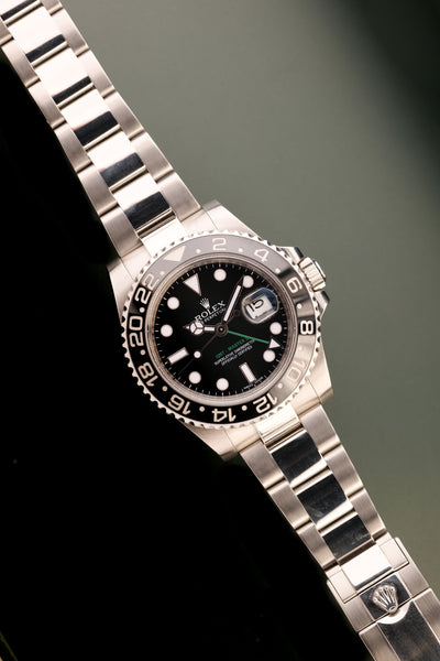 2012 Rolex 116710LN Lunette Noir Black Insert GMT - Full Set