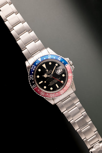 1966 Rolex 1675 Gilt Faded Pepsi GMT