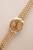 1987 Rolex 18038 Yellow Gold Diamond Dial Day-Date