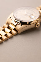 1987 Rolex 18038 Yellow Gold Diamond Dial Day-Date
