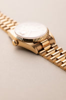 1987 Rolex 18038 Yellow Gold Diamond Dial Day-Date