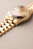 1987 Rolex 18038 Yellow Gold Diamond Dial Day-Date
