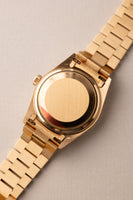 1987 Rolex 18038 Yellow Gold Diamond Dial Day-Date