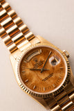 1994 Rolex 18238 Yellow Gold Wood Dial Day-Date - Unpolished With Papers