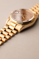 1994 Rolex 18238 Yellow Gold Wood Dial Day-Date - Unpolished With Papers