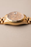 1994 Rolex 18238 Yellow Gold Wood Dial Day-Date - Unpolished With Papers