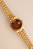 1984 Rolex 18078 Yellow Gold Wood Dial Day-Date