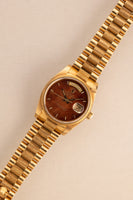 1984 Rolex 18078 Yellow Gold Wood Dial Day-Date
