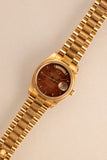 1984 Rolex 18078 Yellow Gold Wood Dial Day-Date