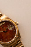 1984 Rolex 18078 Yellow Gold Wood Dial Day-Date