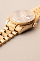 1984 Rolex 18078 Yellow Gold Wood Dial Day-Date
