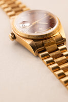1984 Rolex 18078 Yellow Gold Wood Dial Day-Date