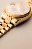 1984 Rolex 18078 Yellow Gold Wood Dial Day-Date
