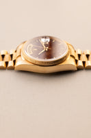 1984 Rolex 18078 Yellow Gold Wood Dial Day-Date