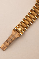 1984 Rolex 18078 Yellow Gold Wood Dial Day-Date