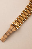 1984 Rolex 18078 Yellow Gold Wood Dial Day-Date