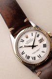 1974 Rolex 1601 Two-Tone Date-Just On Leather Strap
