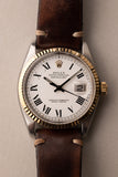1974 Rolex 1601 Two-Tone Date-Just On Leather Strap