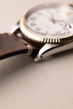 1974 Rolex 1601 Two-Tone Date-Just On Leather Strap