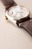 1974 Rolex 1601 Two-Tone Date-Just On Leather Strap