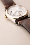 1974 Rolex 1601 Two-Tone Date-Just On Leather Strap