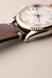 1974 Rolex 1601 Two-Tone Date-Just On Leather Strap
