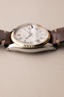 1974 Rolex 1601 Two-Tone Date-Just On Leather Strap
