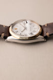 1974 Rolex 1601 Two-Tone Date-Just On Leather Strap