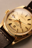 1977 Rolex 1803 Yellow Gold Day-Date On Leather Strap