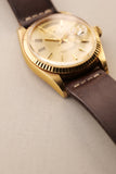 1977 Rolex 1803 Yellow Gold Day-Date On Leather Strap