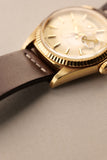 1977 Rolex 1803 Yellow Gold Day-Date On Leather Strap