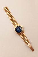 1989 Rolex 18238 Yellow Gold Blue Sun Burst Dial - With Papers