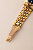 1989 Rolex 18238 Yellow Gold Blue Sun Burst Dial - With Papers