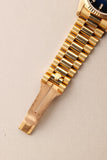 1989 Rolex 18238 Yellow Gold Blue Sun Burst Dial - With Papers