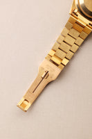 1989 Rolex 18238 Yellow Gold Blue Sun Burst Dial - With Papers