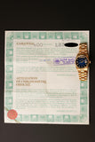 1989 Rolex 18238 Yellow Gold Blue Sun Burst Dial - With Papers