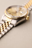1987 Rolex 16013 Two-Tone Tiffany & Co Dial Date-Just