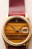 1979 Rolex 16018 Tiger Eye Stone Yellow Gold Datejust - With Papers