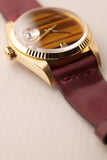 1979 Rolex 16018 Tiger Eye Stone Yellow Gold Datejust - With Papers