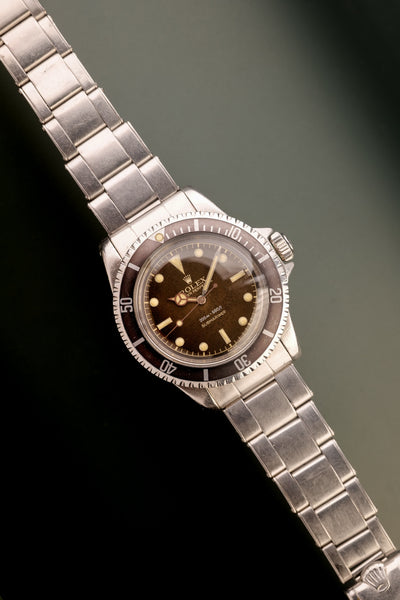 1960 Rolex 5512 Tropical Gilt Chapter Ring Submariner