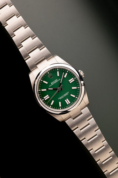 2022 Rolex 124300 Green Dial Oyster Perpetual - Full Set