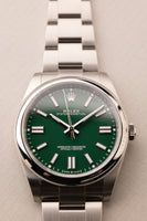 2022 Rolex 124300 Green Dial Oyster Perpetual - Full Set
